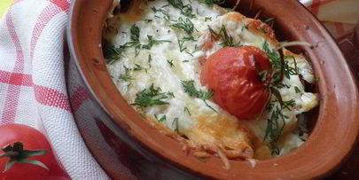 пикантный картофель в горшочке