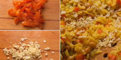 постный рис с овощами и нутом