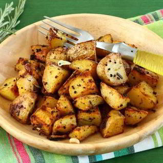 Пряный картофель в горчице