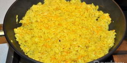 рис для гарнира на сковороде