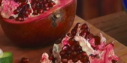 рис с бататом, клюквой и гранатом