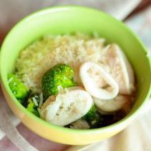 Рецепт Рис с брокколи и кальмарами