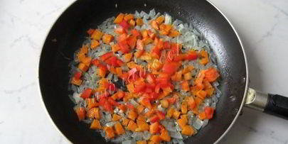 рис с брокколи и зеленым горошком