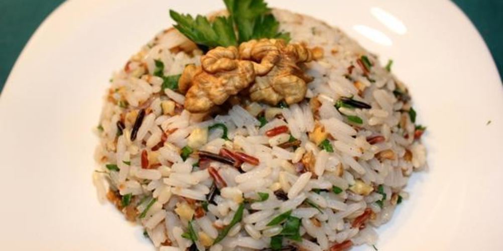 Рецепт рис с грецкими орехами