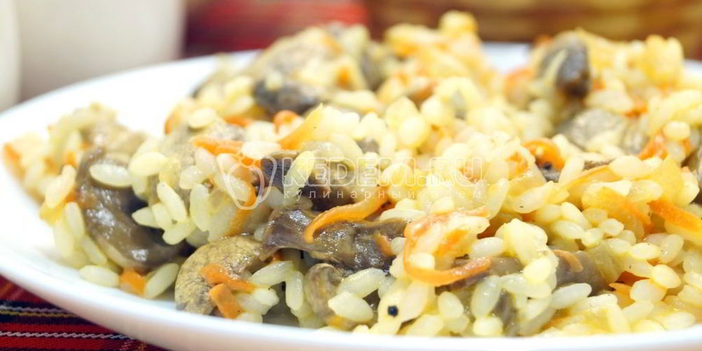Рецепт рис с грибами