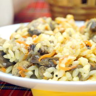 Рис с грибами