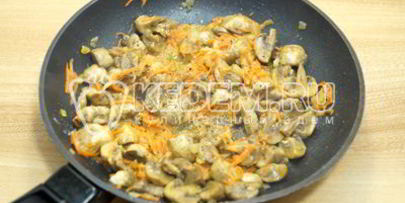 рис с грибами