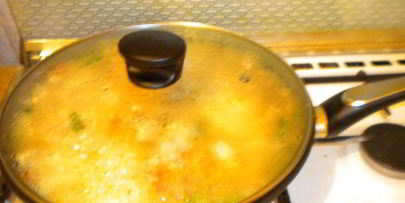 рис с имбирем, овощами и куриной грудкой