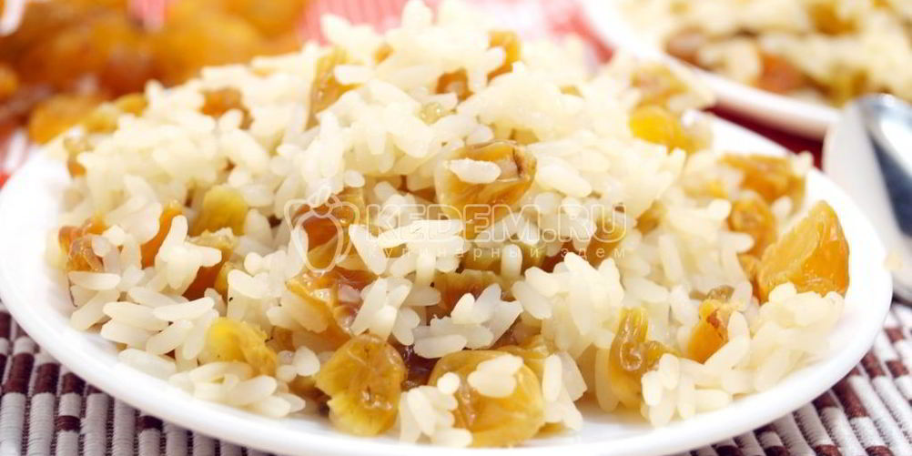 Рецепт рис с изюмом