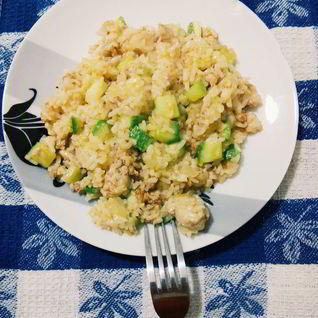 Рис с кабачками