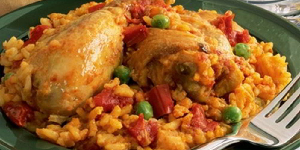 Рецепт рис с курицей маринованной в вине