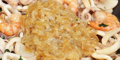 рис с морепродуктами и овощами