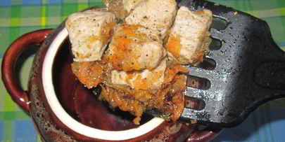 рис с мясом в горшочках