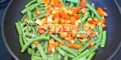 рис с овощами и стручковой фасолью