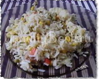 Рис с овощами и свининой