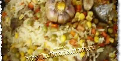 рис с овощами и свининой