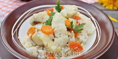 рис с рыбой в горшочке