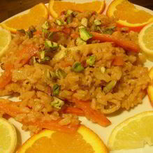 Рецепт Рис с цитрусовыми и фисташками по-индийски
