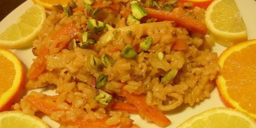 Рецепт рис с цитрусовыми и фисташками по-индийски