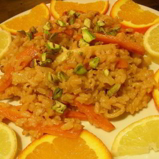 Рис с цитрусовыми и фисташками по-индийски