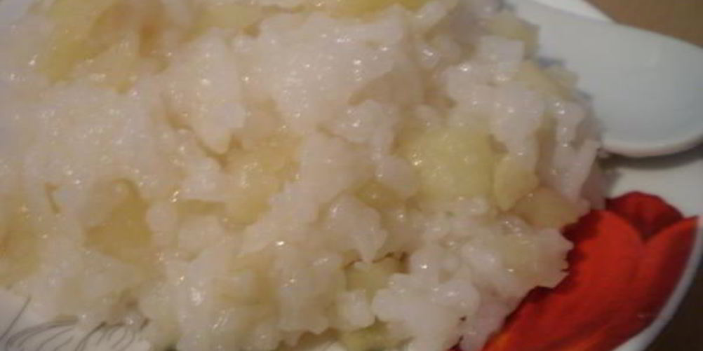 Рецепт рис с яблоками шарлотка