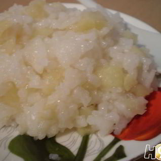 Рис с яблоками Шарлотка