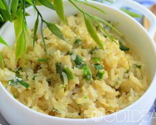 Рис с яйцом