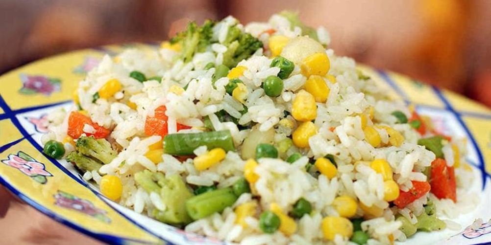 Рецепт рис с замороженными овощами