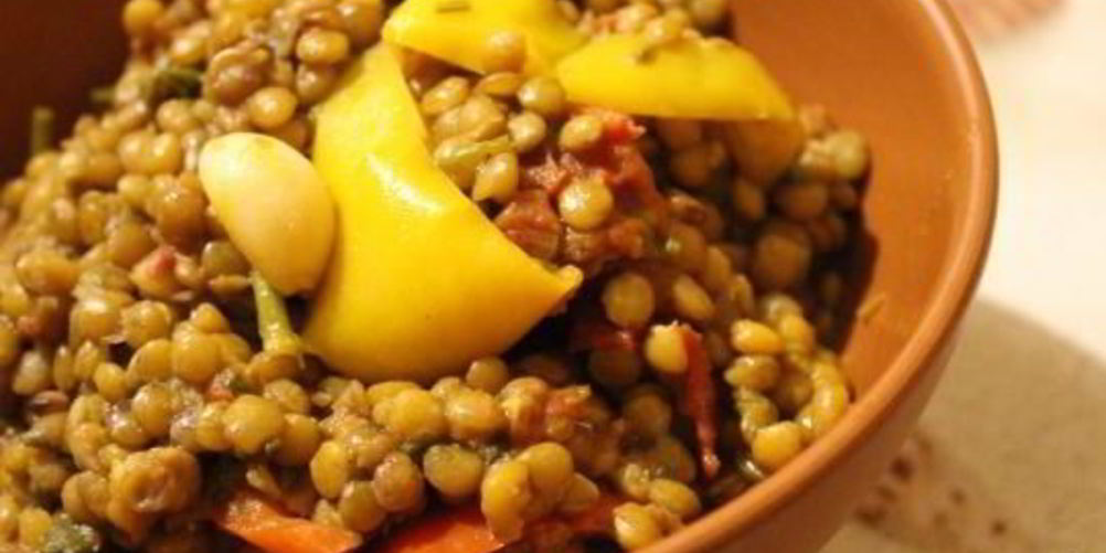 Рецепт тушеная чечевица