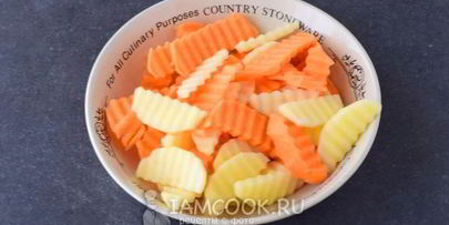 жареная картошка с грибами и луком