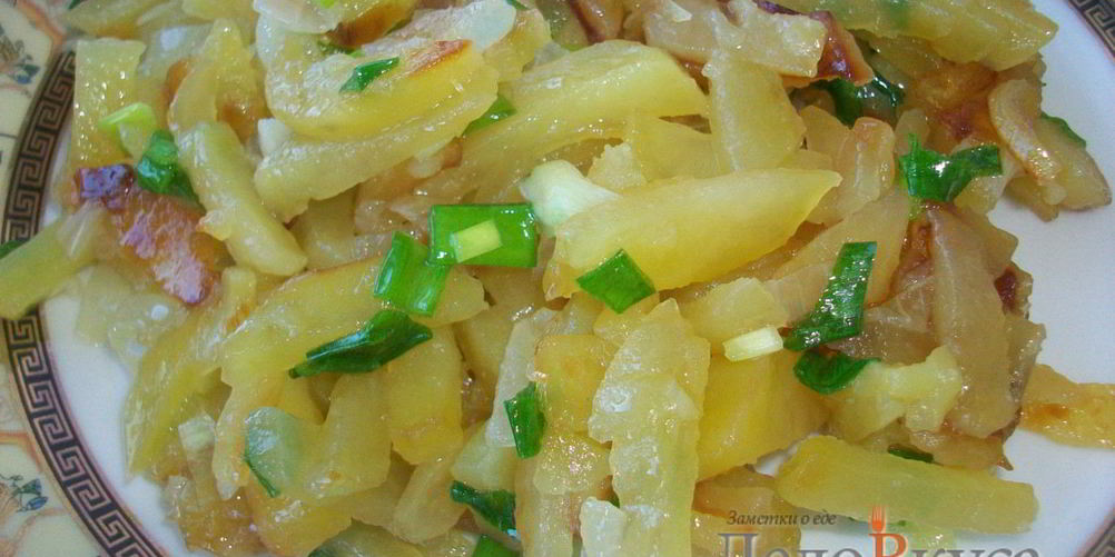 Рецепт жареная картошка с луком