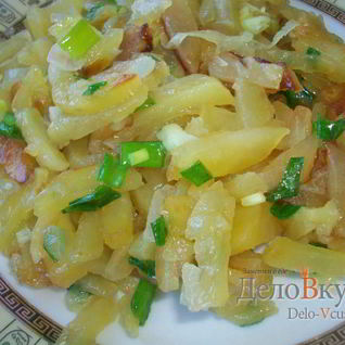 Жареная картошка с луком
