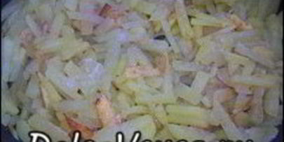 жареная картошка с луком