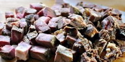 жареная картошка с мясом