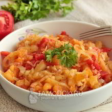 Рецепт Жареная картошка с помидорами