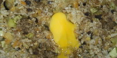 жареный рис с летними овощами