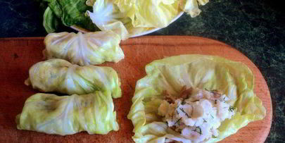 голубцы с картофелем и грибами