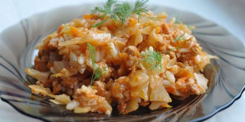 Рецепт ленивые голубцы на сковороде