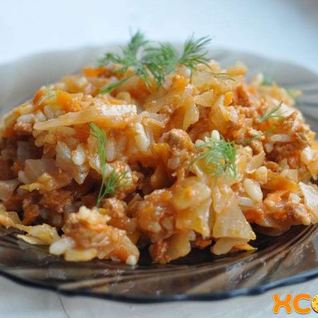 Ленивые голубцы на сковороде