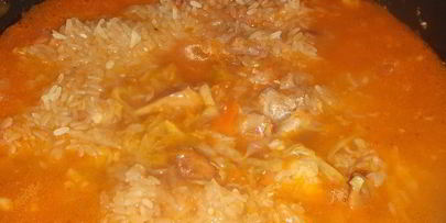 ленивые голубцы с лисичками и гузками индейки