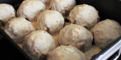 ленивые голубцы в кисло-сладком соусе