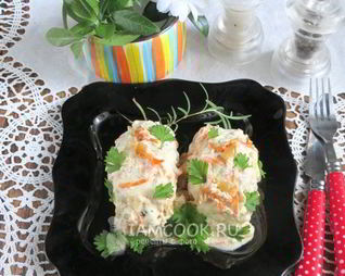 Ленивые голубцы в сметанном соусе в духовке