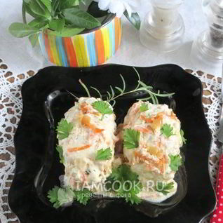 Ленивые голубцы в сметанном соусе в духовке