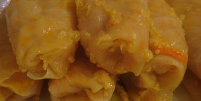 постные голубцы с кукурузной крупой