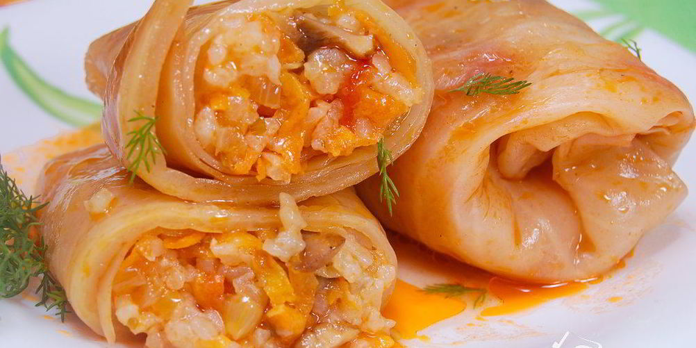 Рецепт постные голубцы с овощами и шампиньонами