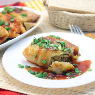 Постные голубцы