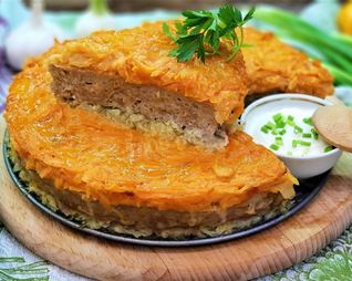 Слоеные ленивые голубцы