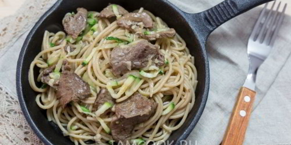 Рецепт гречневая лапша с говядиной и овощами