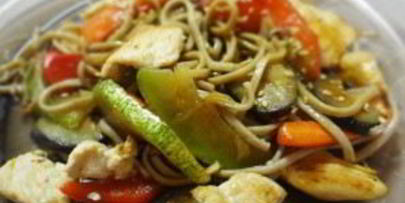 гречневая лапша с курицей