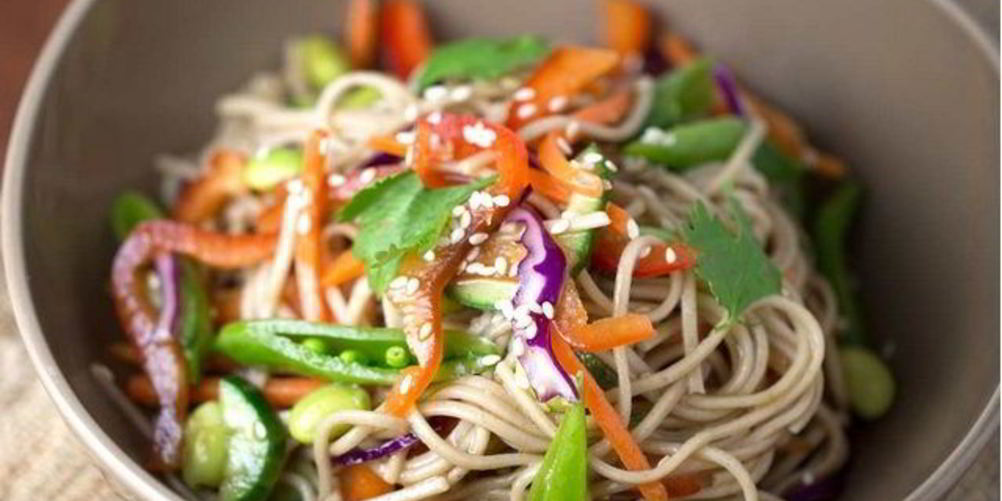 Рецепт гречневая лапша с овощами